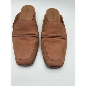 Lucky Brand Patsie Loafer Mule Suede, Braided Strap Detail, 8.5M
